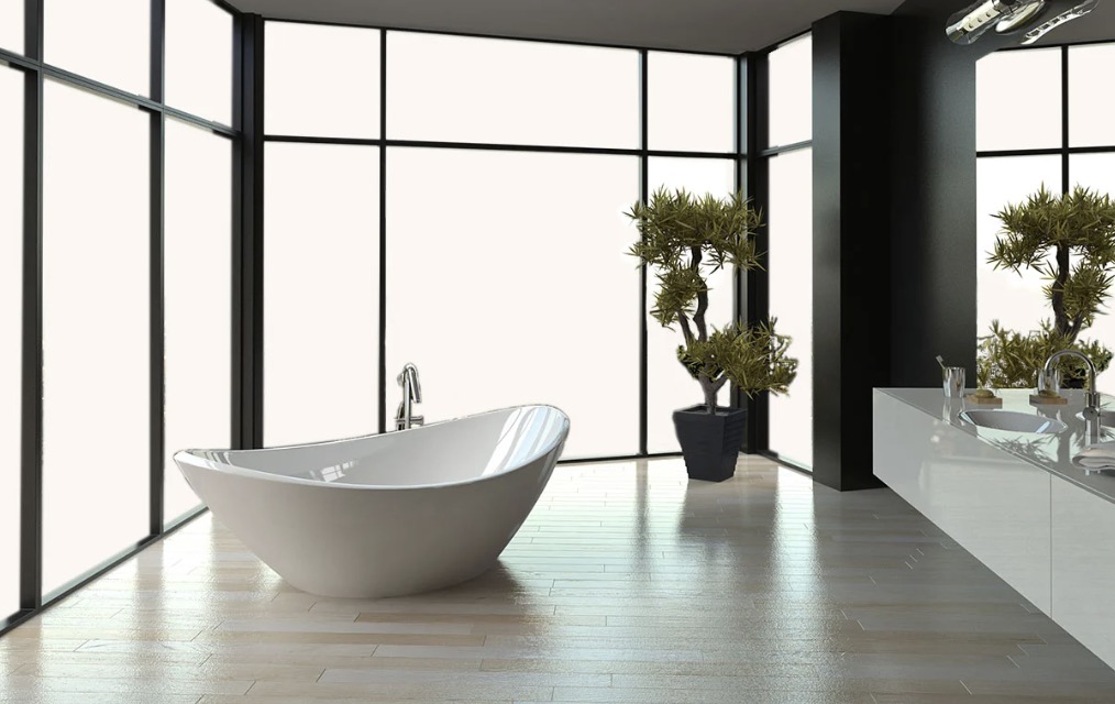 Pel&iacute;cula inteligente PDLC para ba&ntilde;o.