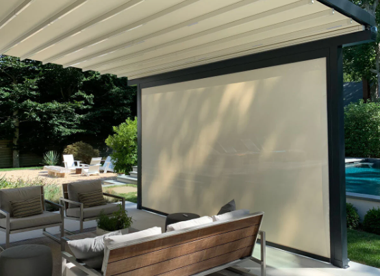 Sombra de rollo de pérgola de 10 pies de ancho