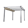 Toldo de sombra de pérgola de aluminio retráctil para exteriores para patio trasero