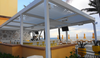 Pérgola de aluminio de Gazebo de techo retráctil impermeable ajustable con persianas ajustables