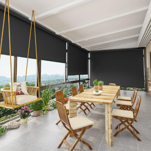 10 'x 8' Sombra de rodillo operado por la manivela al aire libre