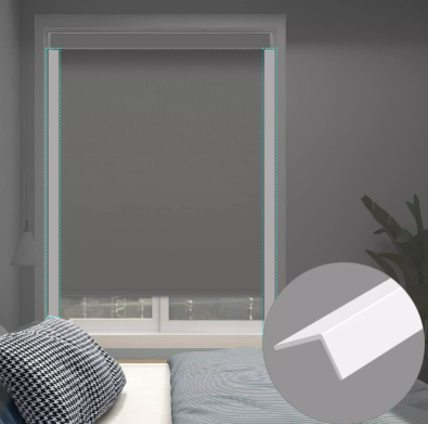Blackout Cassette Window Shades con tiras de bloqueo de luz