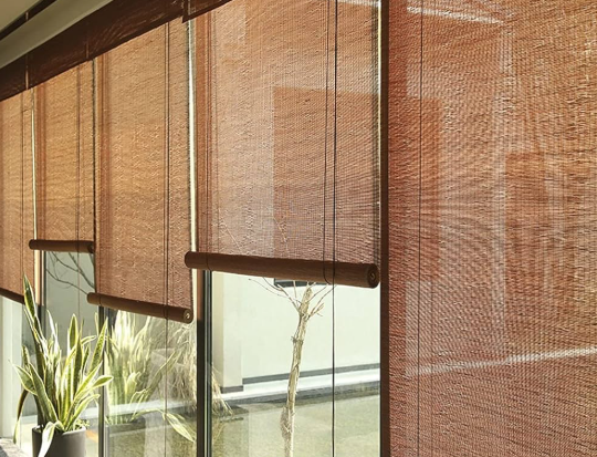 Pegadas de madera tejida para puertas corredizas de vidrio en 2025