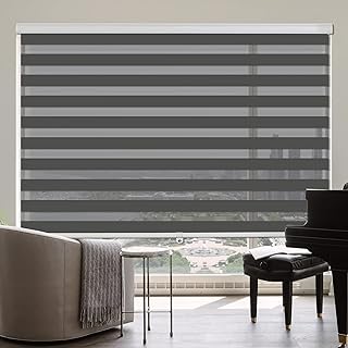 habitación oscura de cebra dual tonos