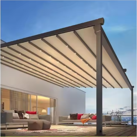 Tonos de codo de pérgola retráctil